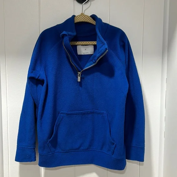 Old Navy 1/4 zip fleece with kangaroo pocket - Picture 2 of 3